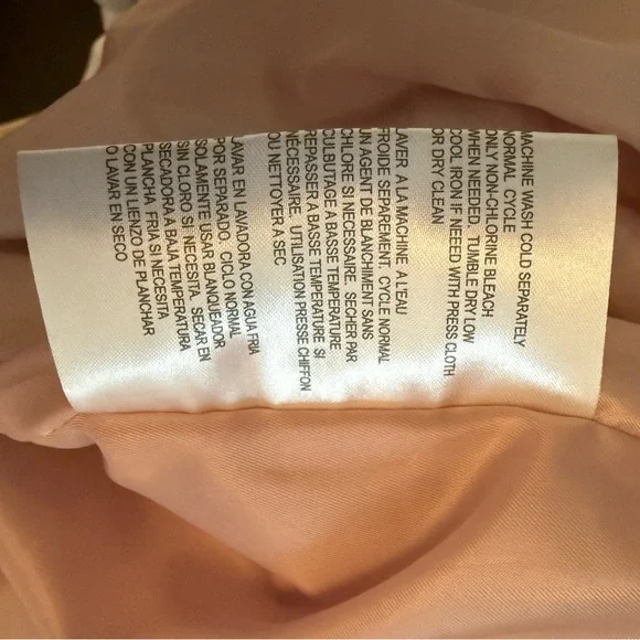 Women's Michael Kors Light Pink Hooded Rain Jacket Sz S - Picture 11 of 15